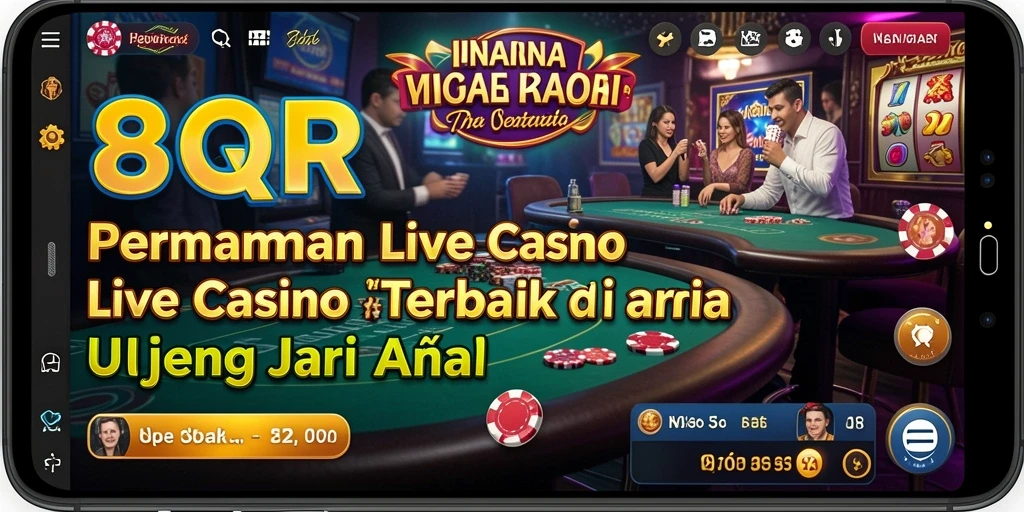 Tampilan gameplay langsung di 8QR dengan dealer profesional.