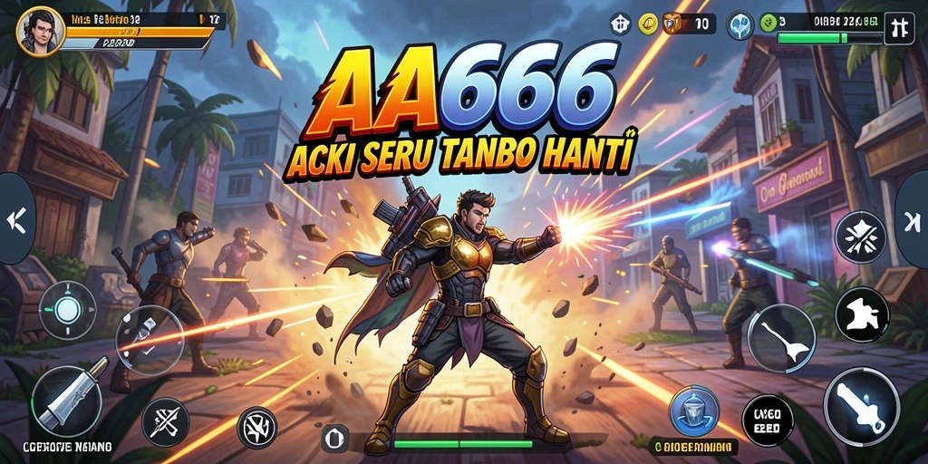 Tampilan intens dari gameplay AA666 yang menghibur.