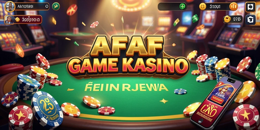Tampilan gameplay AFAF dengan pengalaman Kasino yang mendebarkan.