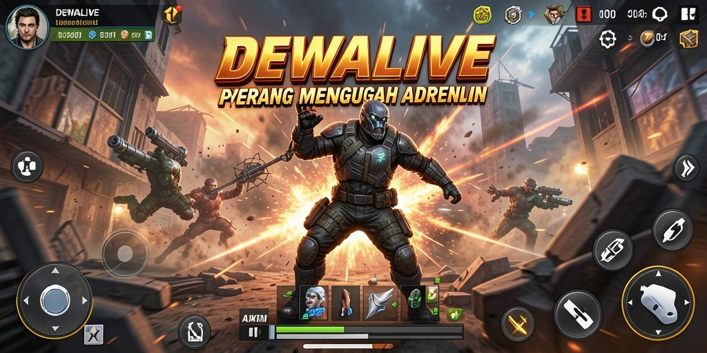 Gameplay DEWALIVE yang intens dan seru dalam aksi FPS.