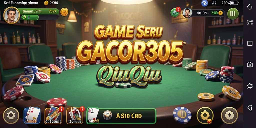 Screenshot GACOR305 menampilkan gameplay QiuQiu yang menegangkan.