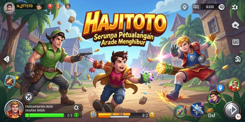 Tampilan gameplay seru di <strong>HAJITOTO</strong> dengan karakter lucu dan tantangan menarik.