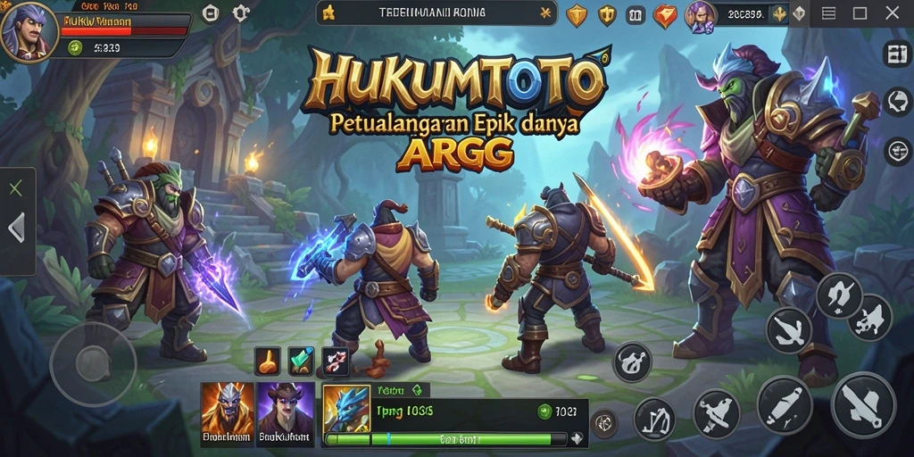 Tangkapan layar menampilkan aksi seru dalam gameplay HUKUMTOTO.
