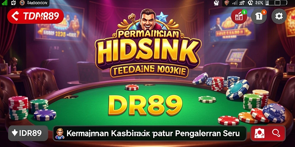 Tampilan menarik dari gameplay IDR89 di kasino.