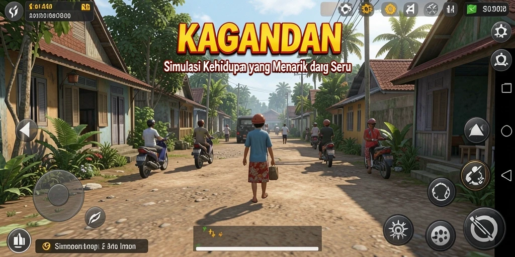 Gameplay KAGANDAN yang menggambarkan kehidupan sehari-hari yang interaktif.