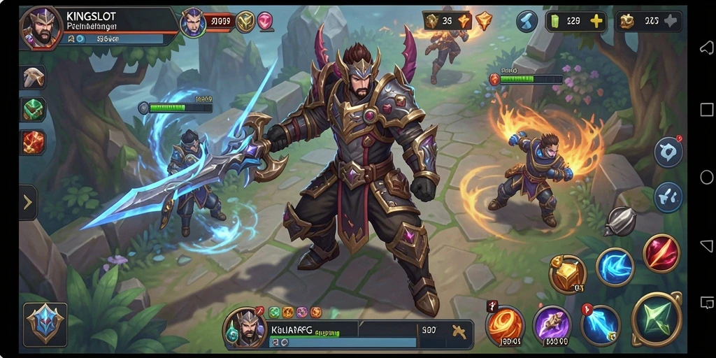 Tampilan gameplay ARPG KINGSLOT yang seru dan menarik.