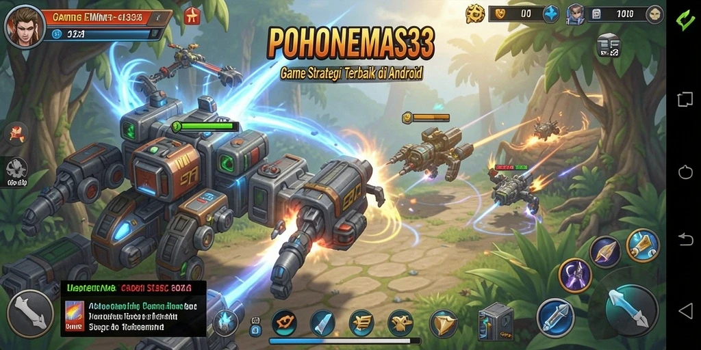 Screenshot dari gameplay <strong>POHONEMAS33</strong> memperlihatkan suasana pertempuran yang mendebarkan.