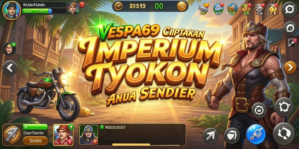 Gameplay seru VESPA69 dengan tema Tycoon yang mengasyikkan.